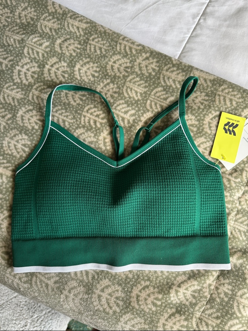 All in motion Green Seamless sports bra